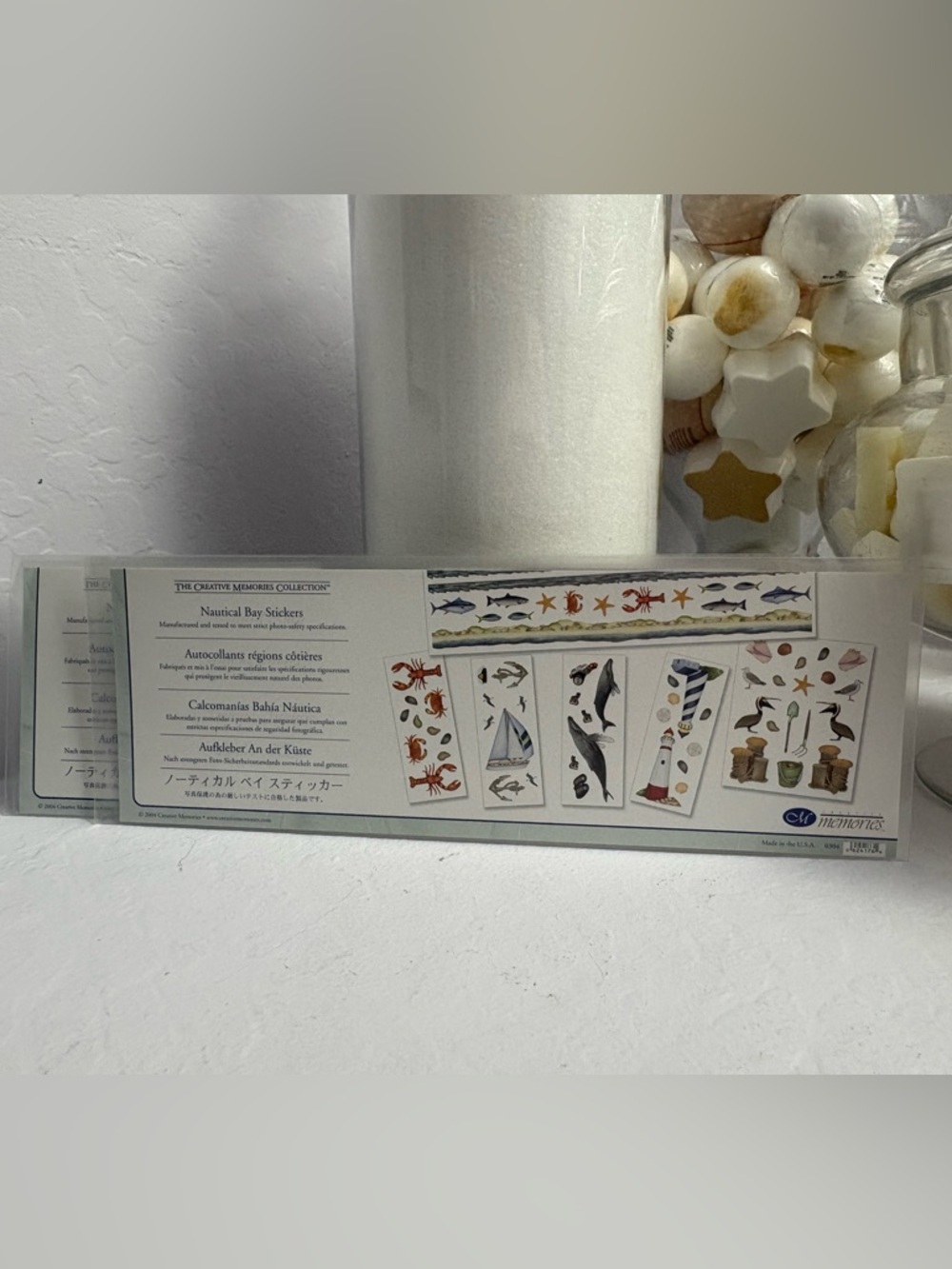 2 Vintage The Creative Memories Collection Nautical Bay Stickers Kit NIP Retired